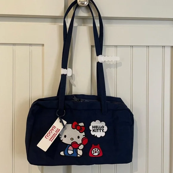 BAGGU Hello Kitty Embroidered Bowler NWT - Picture 1 of 1